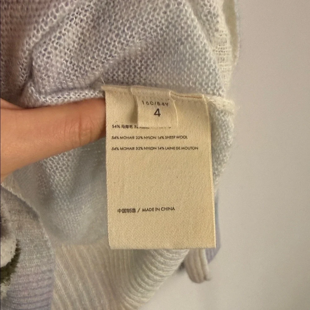 Wool and Mohair Elegant Monet Gradient Women's Sweater - Picture 5 of 6